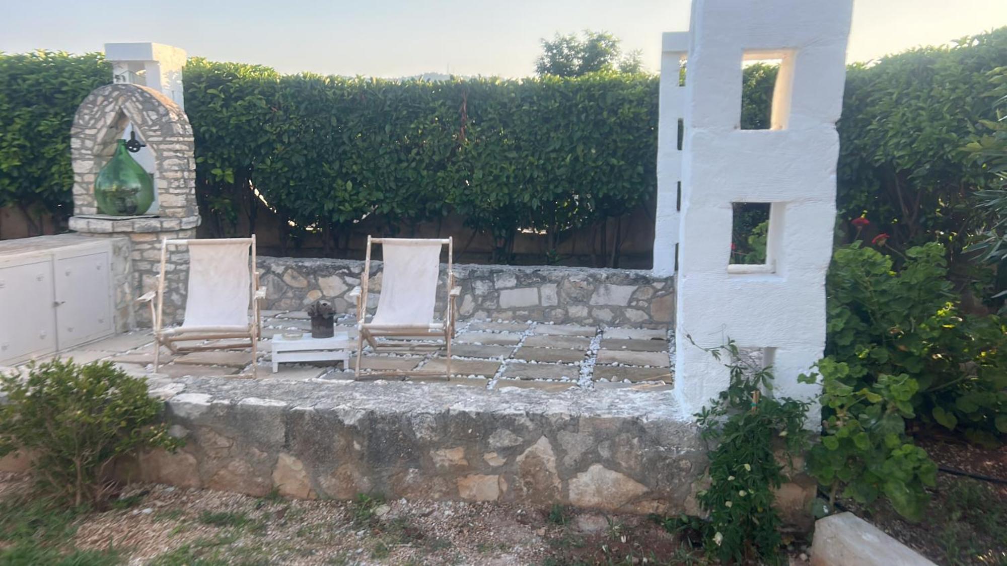 Casa con finestra che vede il mare Villa Fasano Esterno foto